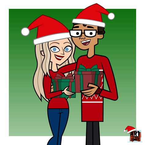 Total Drama Christmas - Kristin Fairlie and Drew by ArtByTerranceJones on DeviantArt