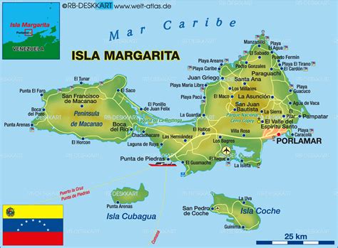 Isla En El Caribe Mapa