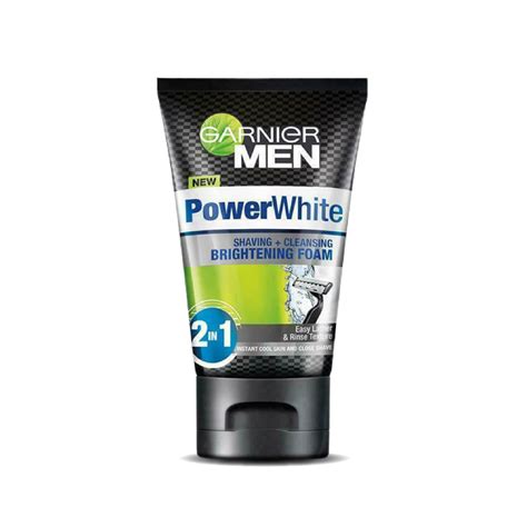 Garnier Men – Power White Shaving + Cleansing Brightening Foam – 100ml | ShopHere