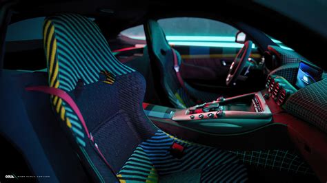 Mercedes AMG GT-R Concept Art & Interior Styling on Behance