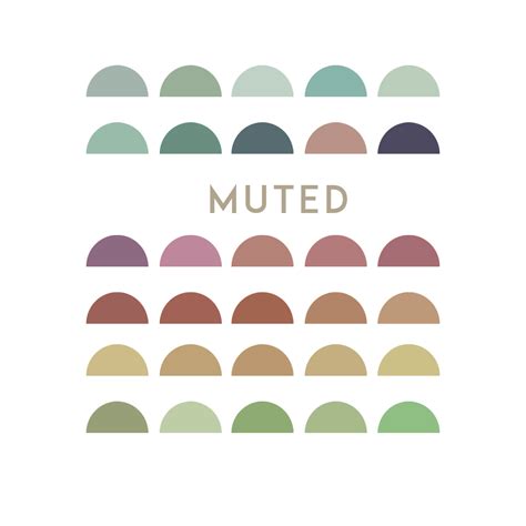 Muted Procreate Swatch Color Palette 30 Muted Color Tones - Etsy