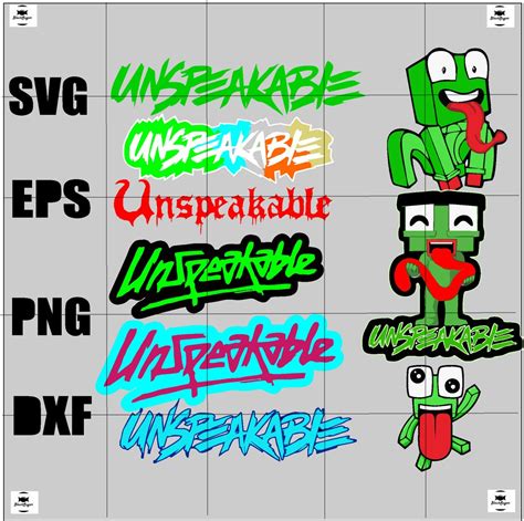 Unspeakable SVG Unspeakable PNG Unspeakable Gift Colorful - Etsy UK