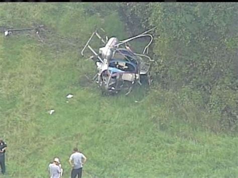 Pilot escapes after mosquito control helicopter crashes