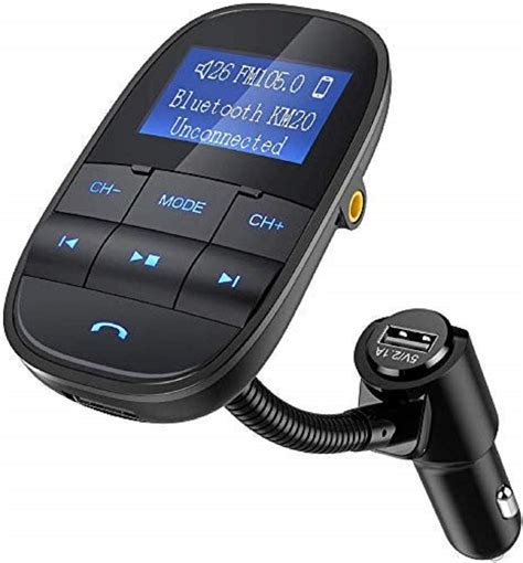 Nulaxy Bluetooth FM Transmitter,Wireless In Car FM Transmitter Radio Adapter Hand Free Car kit ...