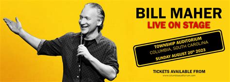 Bill Maher Tickets | 20th August | Township Auditorium