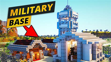 Minecraft Military Base Idea | Timelapse - YouTube