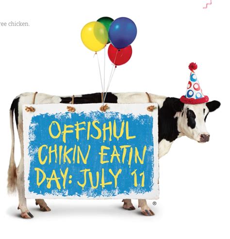 Cow Appreciation Day at Chick-Fil-A on Tuesday, July 11, 2017! - Cha-Ching on a Shoestring™