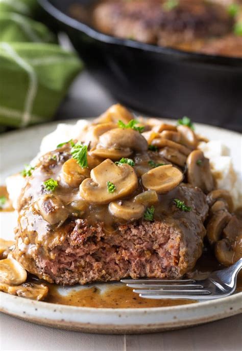 Chopped Steak with Mushroom Gravy Recipe (VIDEO) | Recipe | Chopped steak recipes, Chopped steak ...