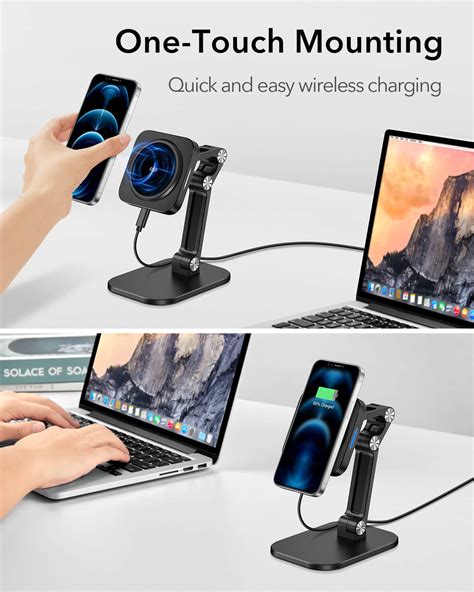 HaloLock™ Adjustable MagSafe Compatible Wireless Charging Stand - ESR