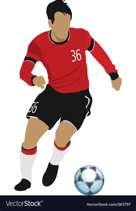 Cartoon Footballer Royalty Free Vector Image Vectorst - vrogue.co