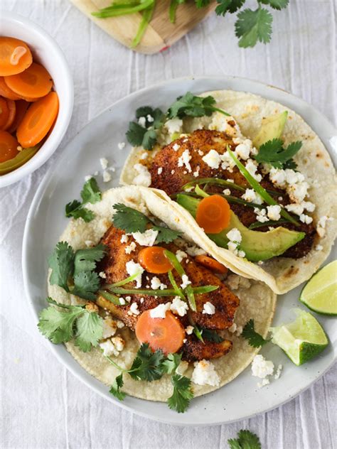 Spicy Fish Tacos - foodiecrush