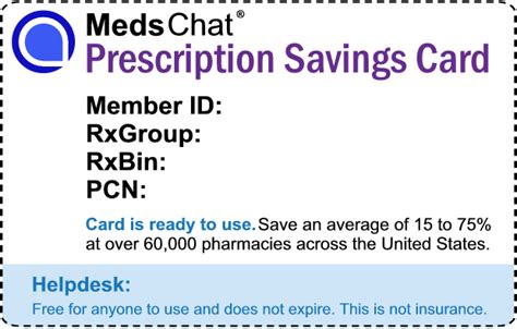 Prescription Discount Card - MedsChat