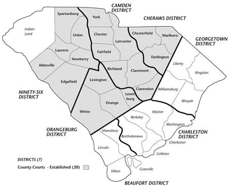 Historical Facts of South Carolina Counties