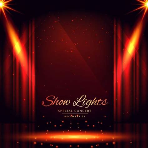 Show lights with special concert background vector 08 free download