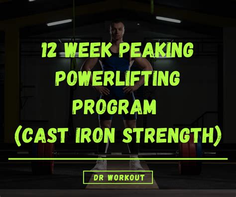 12 Week Peaking Powerlifting Program (with Spreadsheet) | Dr Workout