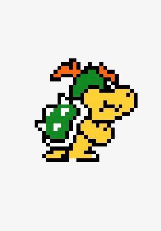 Bowser Jr pixel art | Mario Amino