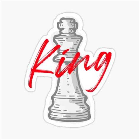 "King-Chess Piece" Sticker by kandpproducts | Redbubble