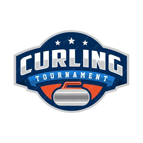 Premium Vector | Curling logo vector illustration logo for curling ...