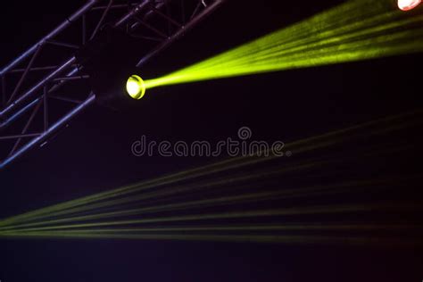 Green stage lights stock image. Image of design, beautiful - 104393757