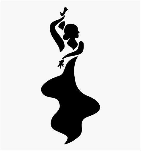 Flamenco Dancer Silhouette, HD Png Download - kindpng