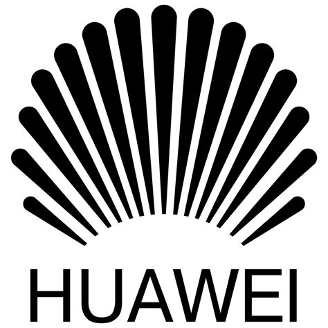 Huawei Logo Black and White (1) – Brands Logos