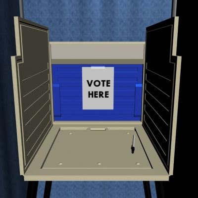 voting booth 3d 3ds