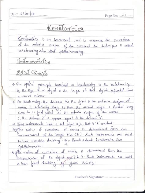 SOLUTION: Keratometer and its types - Studypool