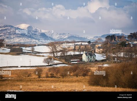 Trawsfynydd village, Gwynedd, Snowdonia north wales Stock Photo - Alamy