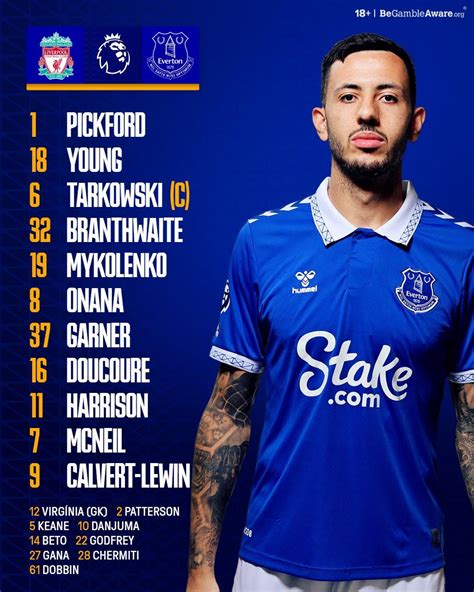 Everton line up : r/LiverpoolFC