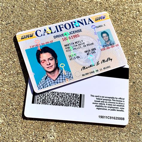 Marty Mcfly ID CARD Back to the Future Michael J Fox - Etsy Canada