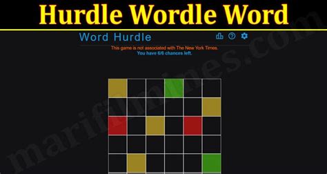 Hurdle Wordle Word (August) Check Essential Details!