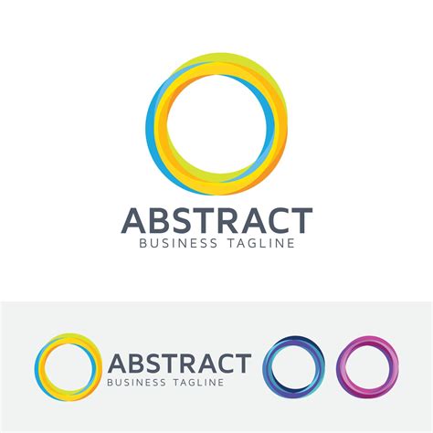 Abstract circle vector logo template 6120968 Vector Art at Vecteezy