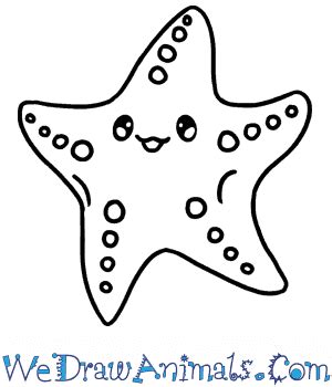 Drawing Star Fish Cartoon Starfish - Gezegen lersavasi