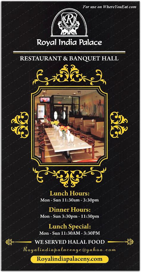 Royal India Palace Restaurant in Queens / Menus & Photos