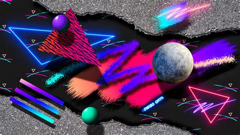 80s Abstract New-Wave Art #3 on Behance | Wave art, Art, Abstract