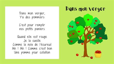 Dans mon verger - Comptine maternelle - YouTube