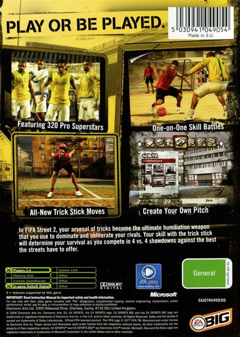 FIFA Street 2 (2006) box cover art - MobyGames