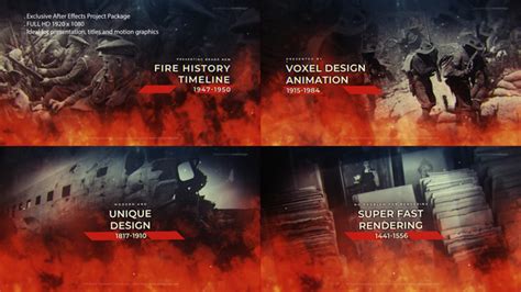 Fire History Timeline, After Effects Project Files | VideoHive