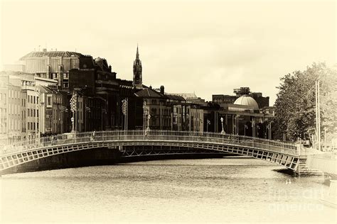 Vintage Ha'penny Bridge Photograph by John Rizzuto