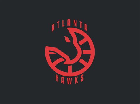 Atlanta Hawks Logo Nba - Atlanta Hawks Primary Dark Logo - National Basketball Association (NBA ...