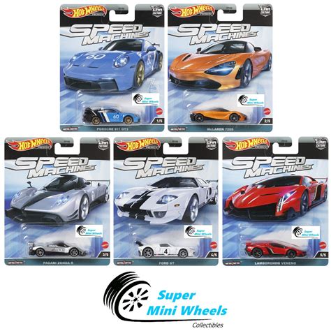 Hot Wheels Premium 2023 Car Culture A Case Speed Machines 5 Cars Set ...