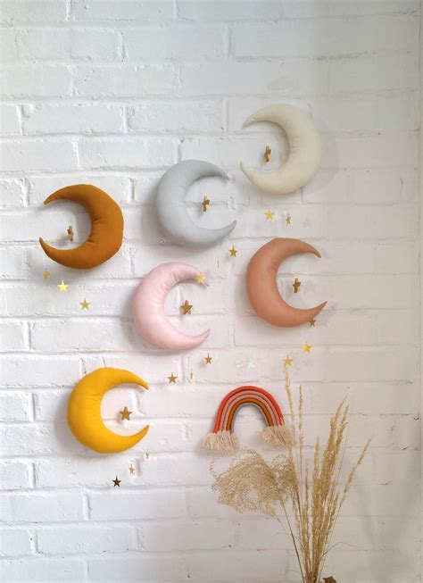 Moon Wall Nursery Decor Magical Theme Nursery Moon Space - Etsy Norway