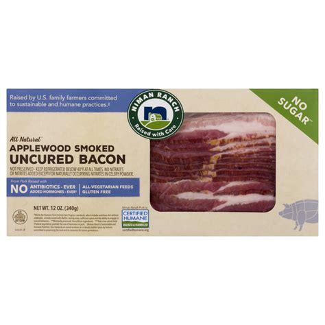 Save on Niman Ranch Uncured Applewood Smoked Bacon No Sugar All Natural ...