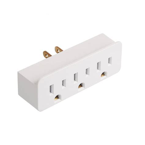 Commercial Electric 3-Outlet Grounded Adapter-LA-10 - The Home Depot