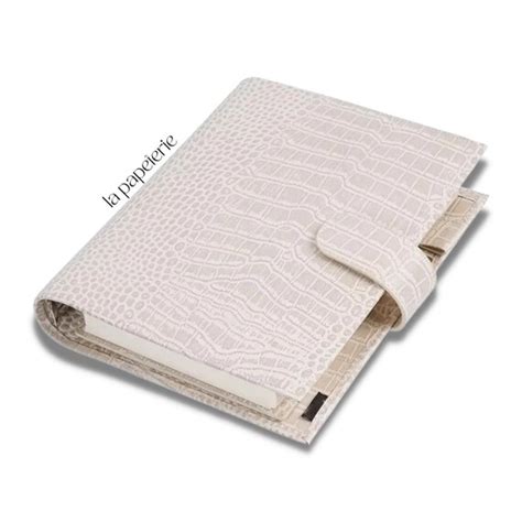 Notebook A5 / A6 in a leather substitute/ 2023 Planner binder Beige cappuccino Matt binder ...