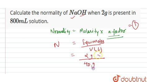 Naoh Molar Mass