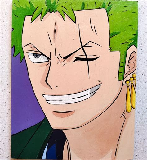 Zoro - One Piece en 2024 | Pinturas pequeñas, Dibujos abstractos ...