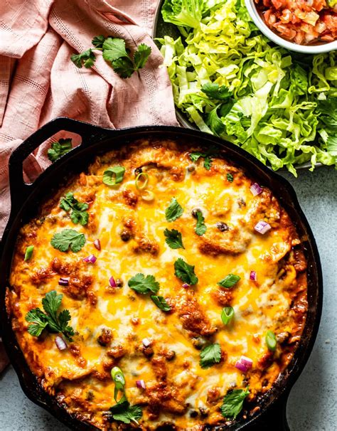 Chicken Enchilada Skillet (Gluten Free) - All the Healthy Things