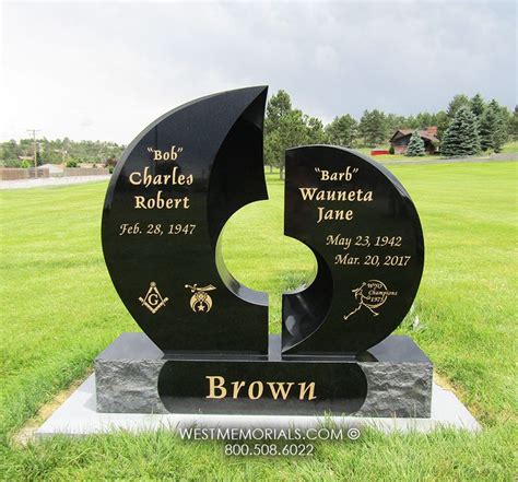 Brown | Modern Headstone & Monuments | Headstones, Monument, Granite ...