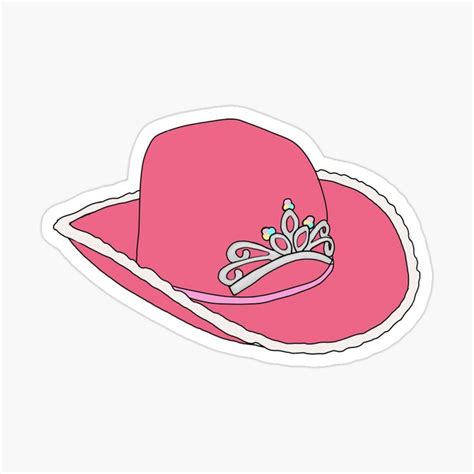 pink cowgirl hat Sticker by tehecaity | Preppy stickers, Cowgirl hats, Pink cowgirl